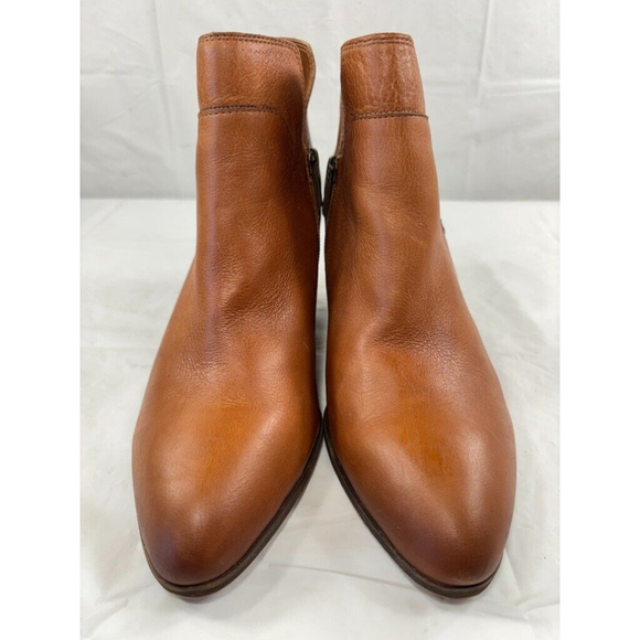 Franco Sarto Odessa Tan Leather Ankle Boots Women's Size 9 - Picture 7 of 12